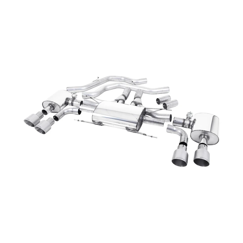 Milltek Front Pipe-back Exhaust Alfa Romeo Giulia Quadrifoglio 2.9 V6 Bi-Turbo (Non OPF/GPF Models) 17-25 - Image 4