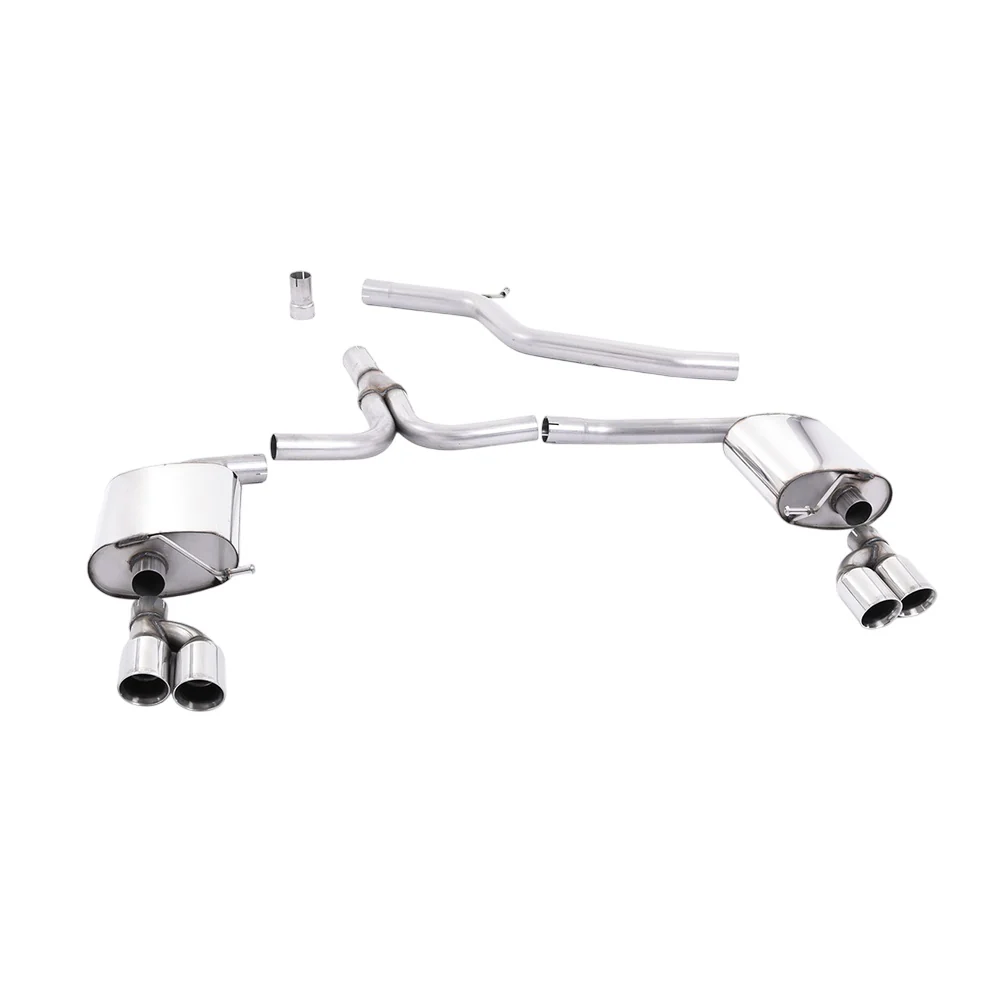 Milltek Cat Back Exhaust Audi A4 2.0 TDi B8 177PS Quattro Saloon and Avant 09-11 - Image 3