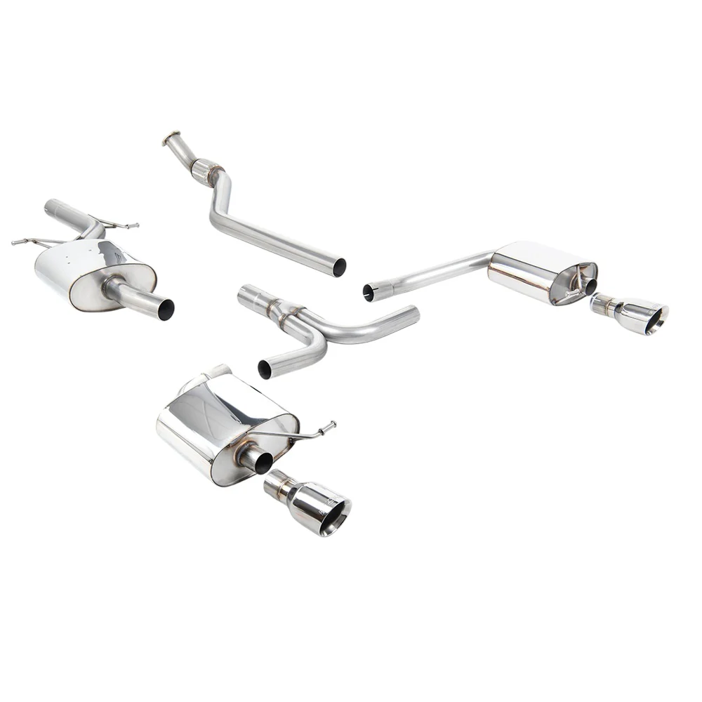 Milltek Cat Back Exhaust Audi A4 2.0 TFSi S-Line B8 (2WD and Quattro manual-only) Saloon and Avant 08-11 - Image 4
