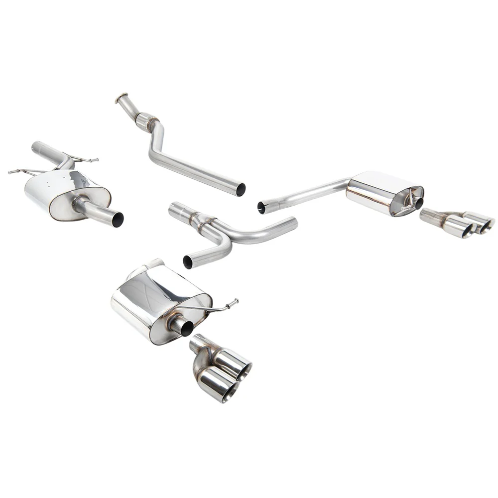 Milltek Cat Back Exhaust Audi A4 2.0 TFSi S-Line B8 (2WD and Quattro manual-only) Saloon and Avant 08-11 - Image 5