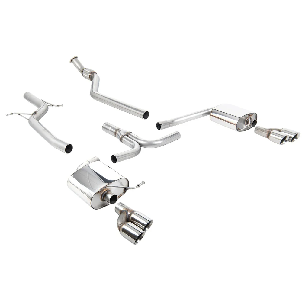 Milltek Cat Back Exhaust Audi A4 2.0 TFSi S-Line B8 (2WD and Quattro manual-only) Saloon and Avant 08-11 - Image 8