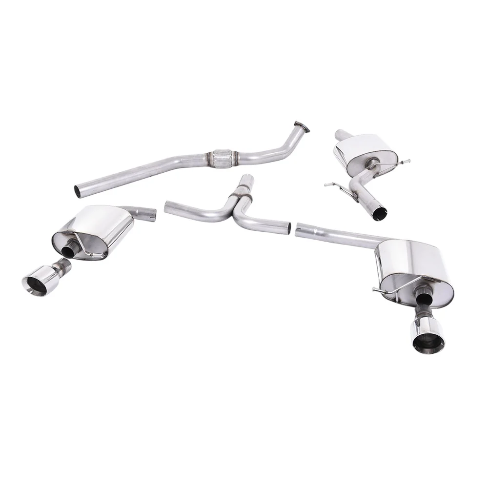 Milltek Cat Back Exhaust Audi A4 2.0 TFSi S-Line B8 (2WD and Quattro Tiptronic-only) Saloon and Avant 08-11 - Image 4