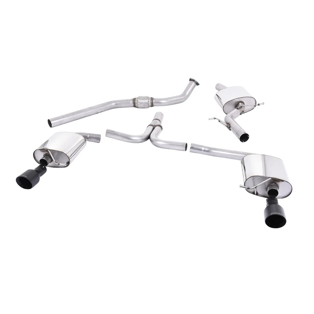Milltek Cat Back Exhaust Audi A4 2.0 TFSi S-Line B8 (2WD and Quattro Tiptronic-only) Saloon and Avant 08-11 - Image 5