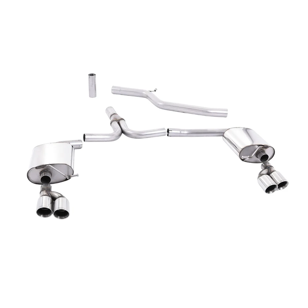 Milltek Cat Back Exhaust Audi A4 3.0 TDi B8 Quattro Saloon and Avant 08-11 - Image 2