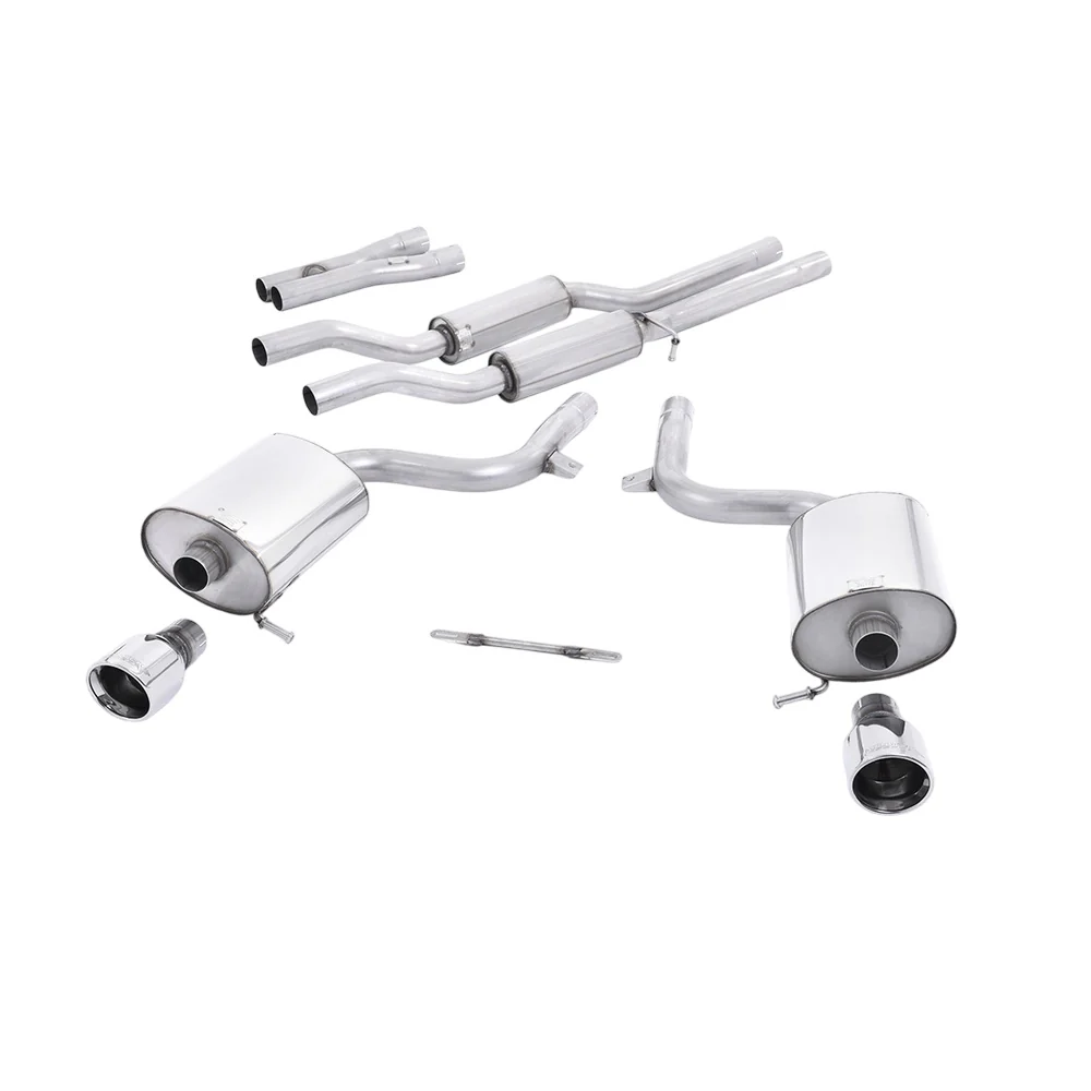 Milltek Cat Back Exhaust Audi A4 3.0 V6 B6 Quattro Saloon Avant and Cabriolet 01-05 - Image 2