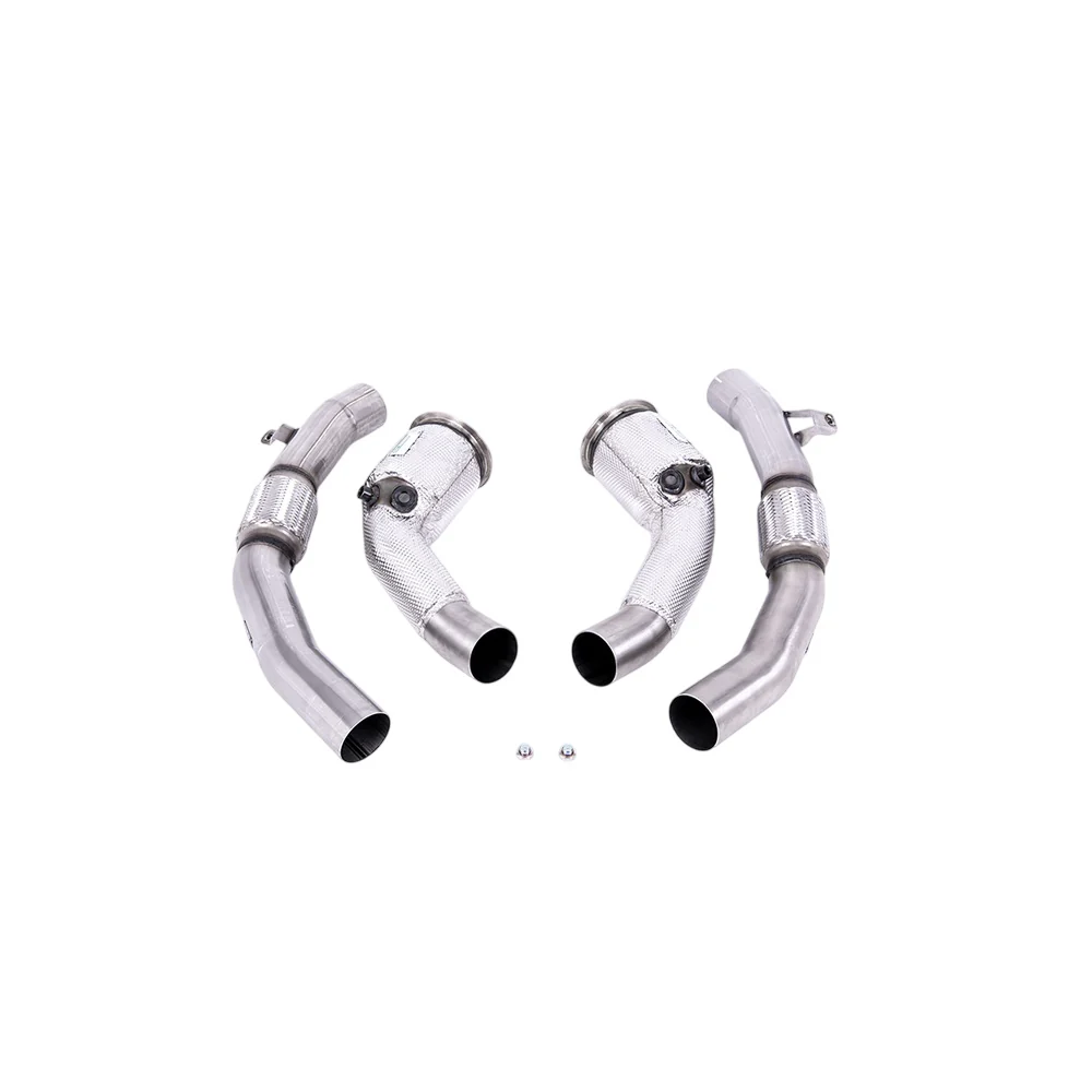 Milltek Large-bore Downpipes and Cat Bypass Pipes Exhaust Audi RS7 C8 4.0 V8 Bi-Turbo (Non OPF/GPF US/ROW Models) 19-25 - Image 2