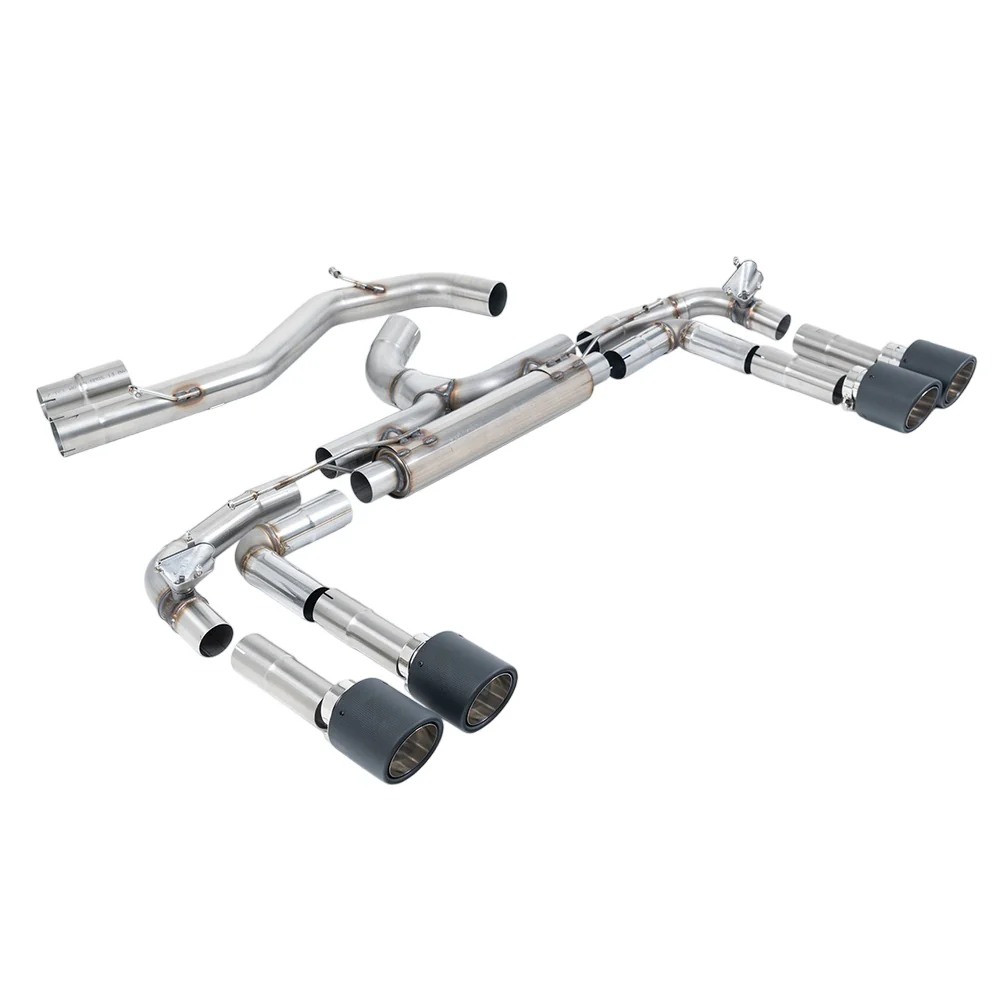 Milltek Cat Back Exhaust Audi S3 2.0 TFSi Quattro Saloon / Sedan 310PS 8Y (North American / Non-OPF Models Only) 22-25 - Image 7