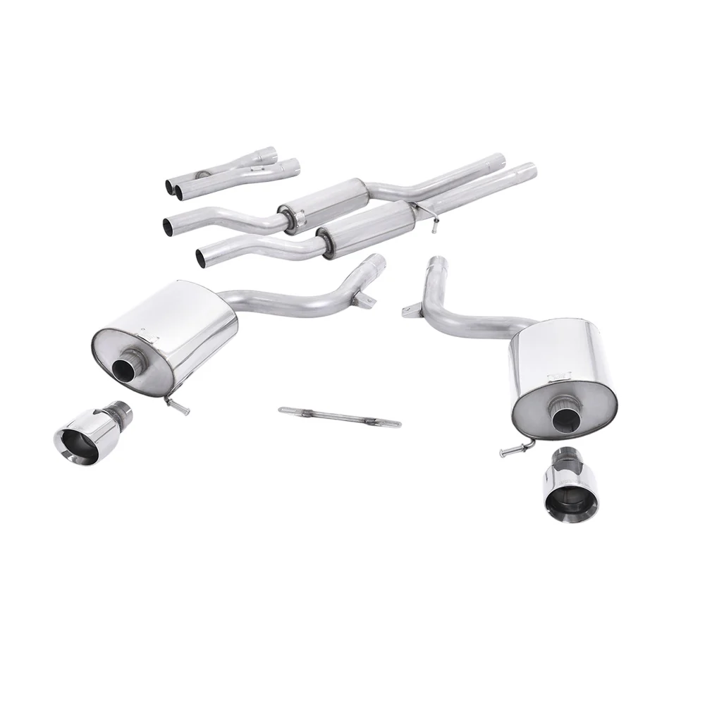 Milltek Cat Back Exhaust Audi S4 4.2 V8 Quattro B6 Saloon / Sedan Avant and Cabriolet 03-05 - Image 7