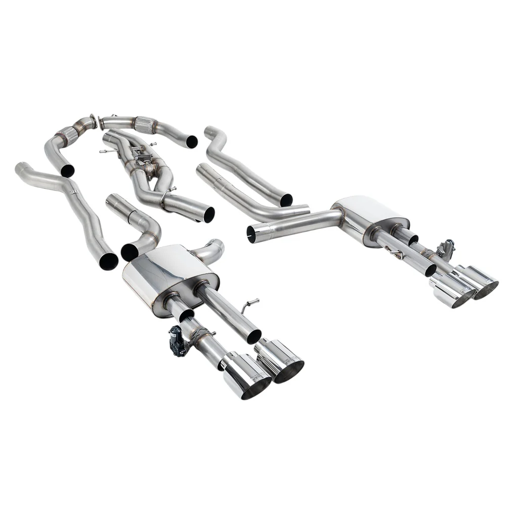 Milltek Cat Back Exhaust Audi S8 D5 4.0 TFSi V8 Saloon / Sedan Long Wheel Base (Non OPF/GPF US/ROW Models) 20-25 - Image 9