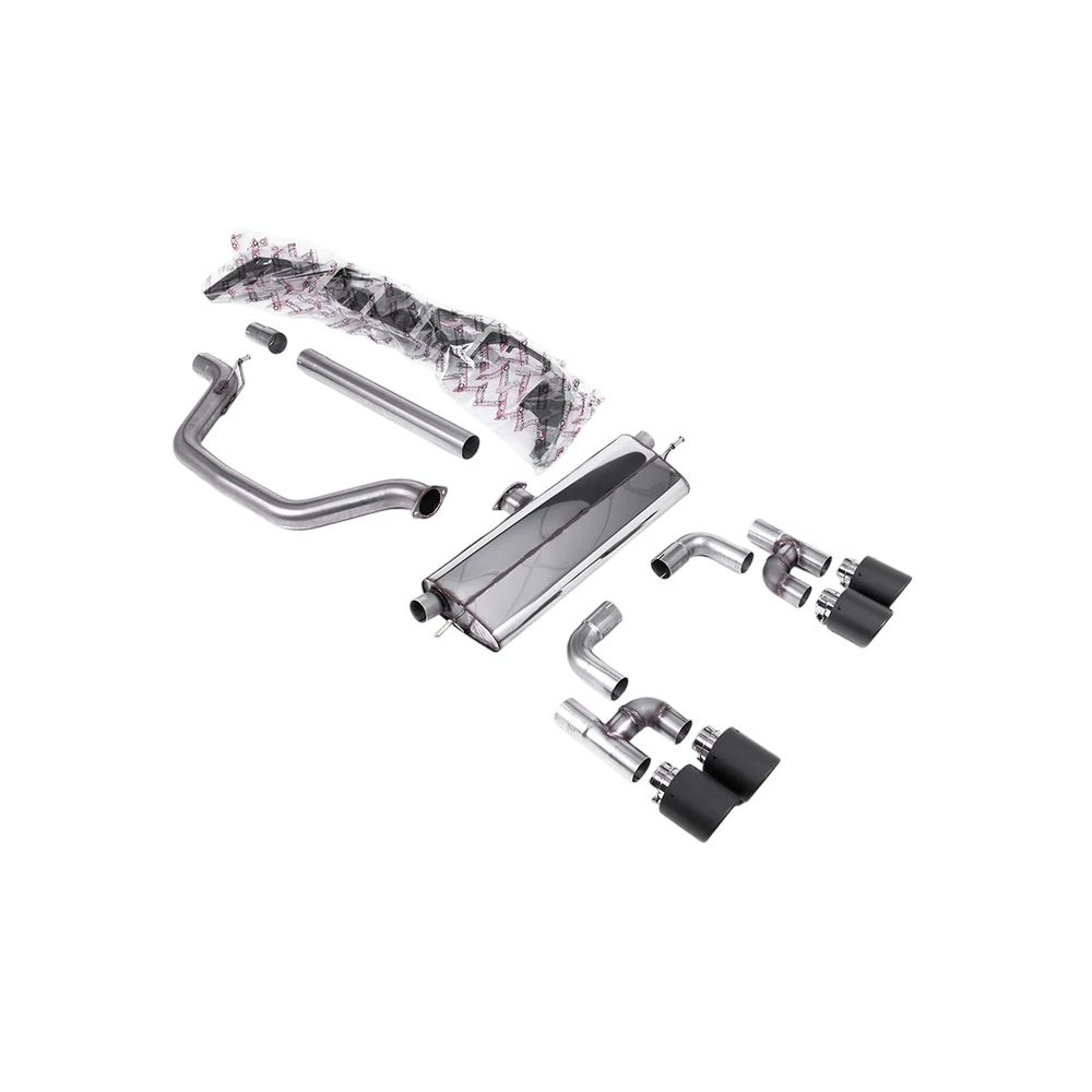 Milltek Cat Back Exhaust Volkswagen Golf Mk8 GTi (Golf R Style Quad Outlet Systems 245ps Non-GPF / North American Models Only) 21-25 - Image 4