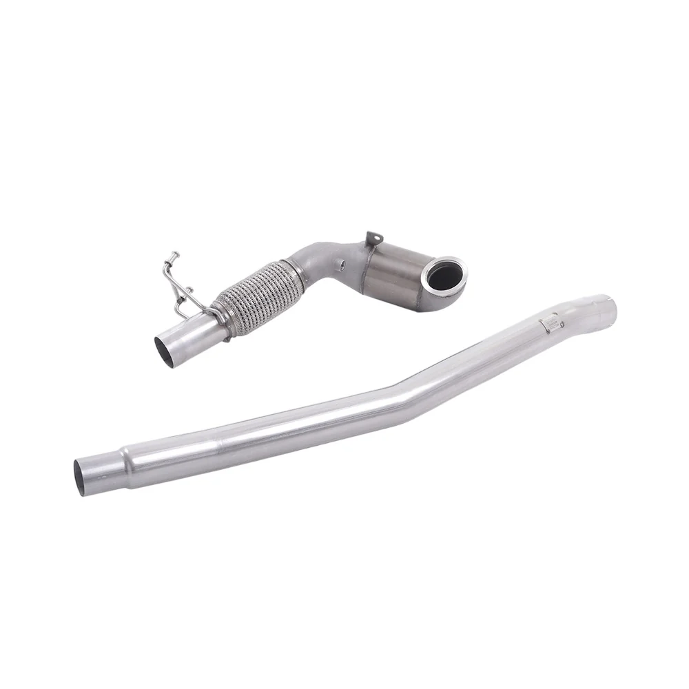 Milltek Large Bore Downpipe and Hi-Flow Sports Cat Exhaust Volkswagen Golf Mk7 R 2.0 TSI 300PS (ECE Approved and 76.2mm Systems) 14-16 - Image 3