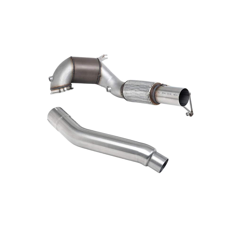 Milltek Large Bore Downpipe and Hi-Flow Sports Cat Exhaust Volkswagen Golf Mk8 GTi (245ps Non-GPF / North American Models Only) 21-25 - Image 4