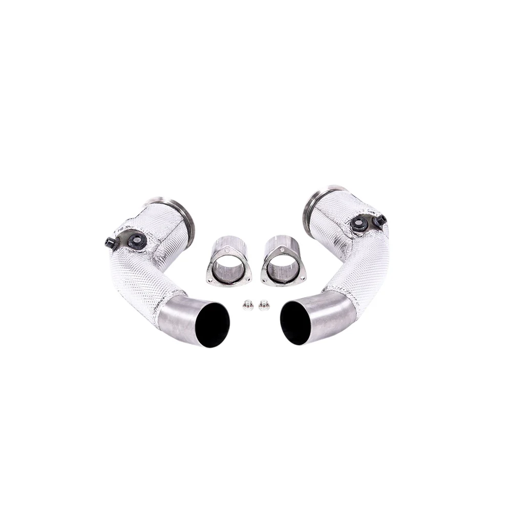 Milltek Large-bore Downpipes and Cat Bypass Pipes Exhaust Audi RS6 C8 4.0 V8 Bi-Turbo inc Performance Edition (Non OPF/GPF Models USA/ROW Models) 20-25 - Image 2