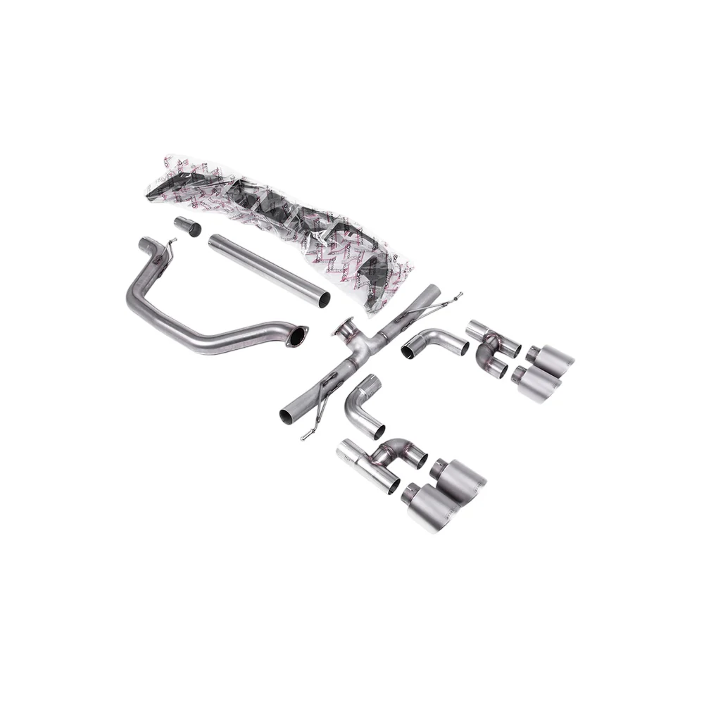 Milltek Particulate Filter-back Exhaust Volkswagen Golf Mk8 GTi (Golf R Style Quad Outlet 245ps OPF/GPF Equipped Models Only) 20-25 - Image 2
