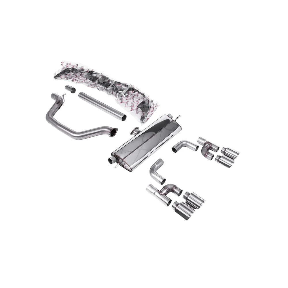 Milltek Particulate Filter-back Exhaust Volkswagen Golf Mk8 GTi (Golf R Style Quad Outlet 245ps OPF/GPF Equipped Models Only) 20-25 - Image 9