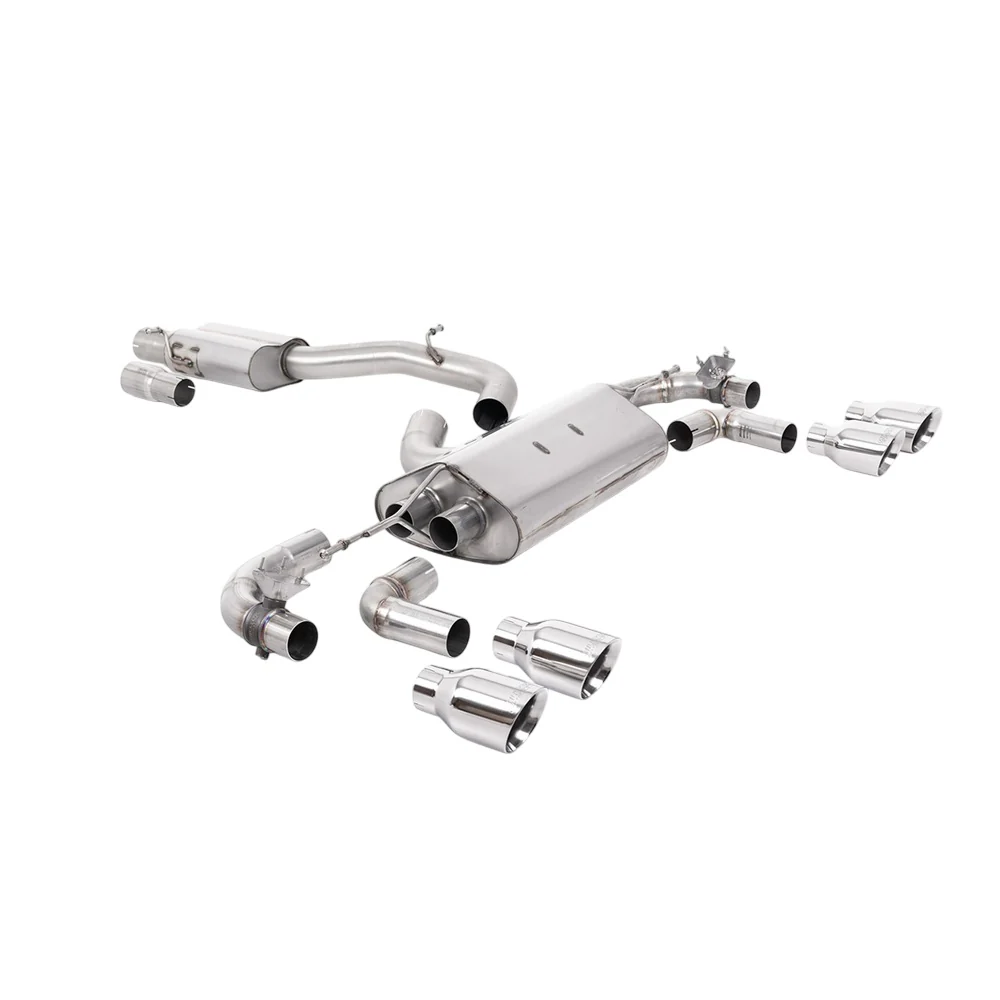 Milltek Cat Back Exhaust Volkswagen Golf Mk7.5 R 2.0 TSI 300PS (GPF Equipped Models Only) 80mm Race Systems 19-22 - Image 14