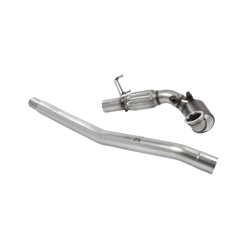 Milltek Large Bore Downpipe and Hi-Flow Sports Cat Exhaust Volkswagen Golf Mk7.5 R Estate / Variant 2.0 TSI 310PS (Non-GPF Equipped Models Only) 18-19 - Image 3