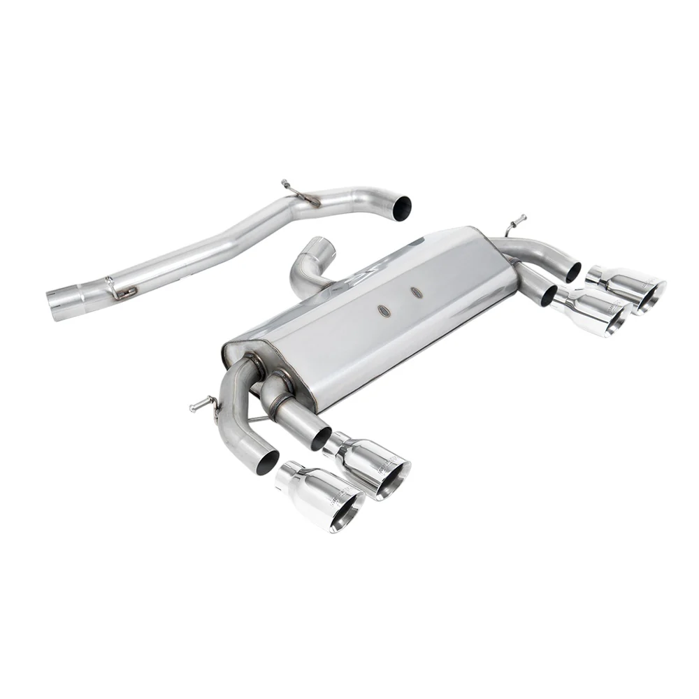 Milltek Cat Back Exhaust Volkswagen Golf Mk7 R 2.0 TSI 300PS (ECE Approved and 76.2mm Systems) 14-16 - Image 4
